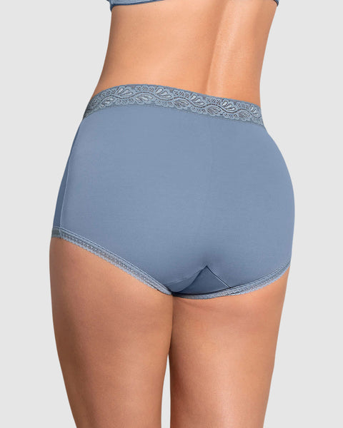 Paquete x 3 Panties Clásicos con Toques de Encaje#color_s25-lila-empolvado-verde-azul-empolvado