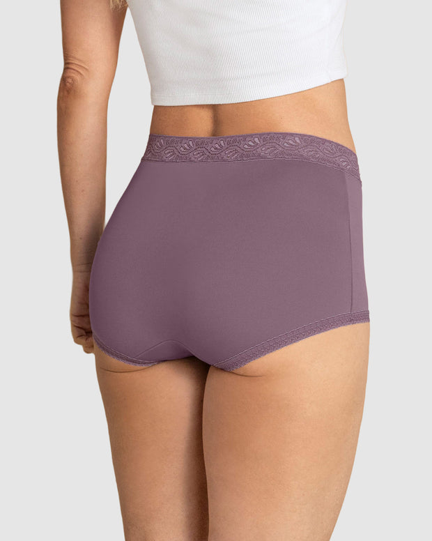 Paquete x 3 panties clásicos con toques de encaje