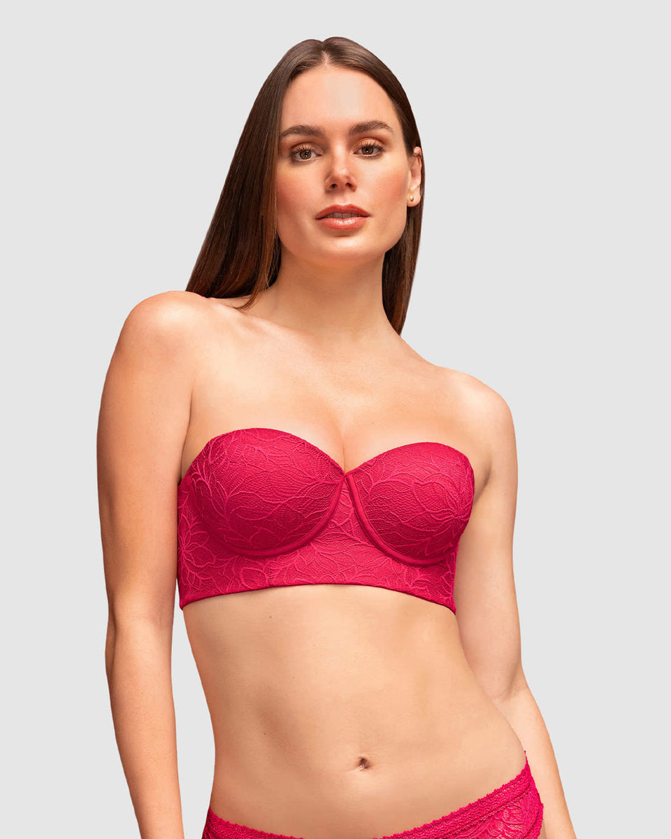 Strapless bustier 360° de perfección en encaje