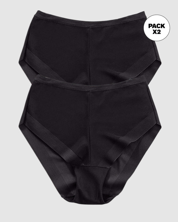 Paquete x 2 panties clásicos invisibles con ajuste perfecto