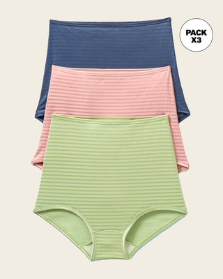 Paquete x 3 panties clásicos con máximo cubrimiento#color_s29-rosa-claro-azul-verde-claro