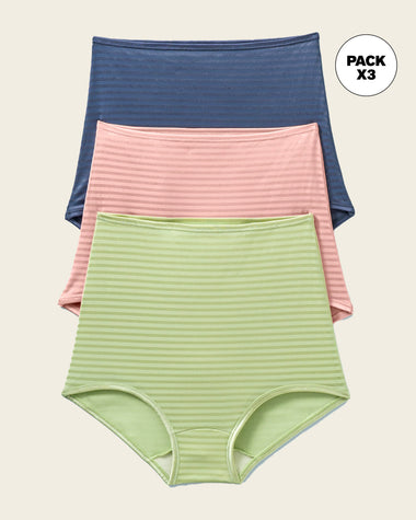 Paquete x 3 panties clásicos con máximo cubrimiento#color_s29-rosa-claro-azul-verde-claro