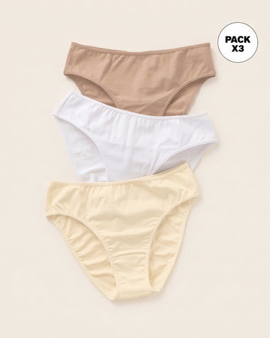 Paquete x 3 panties tipo bikini con buen cubrimiento#color_s08-perla-blanco-cafe-claro