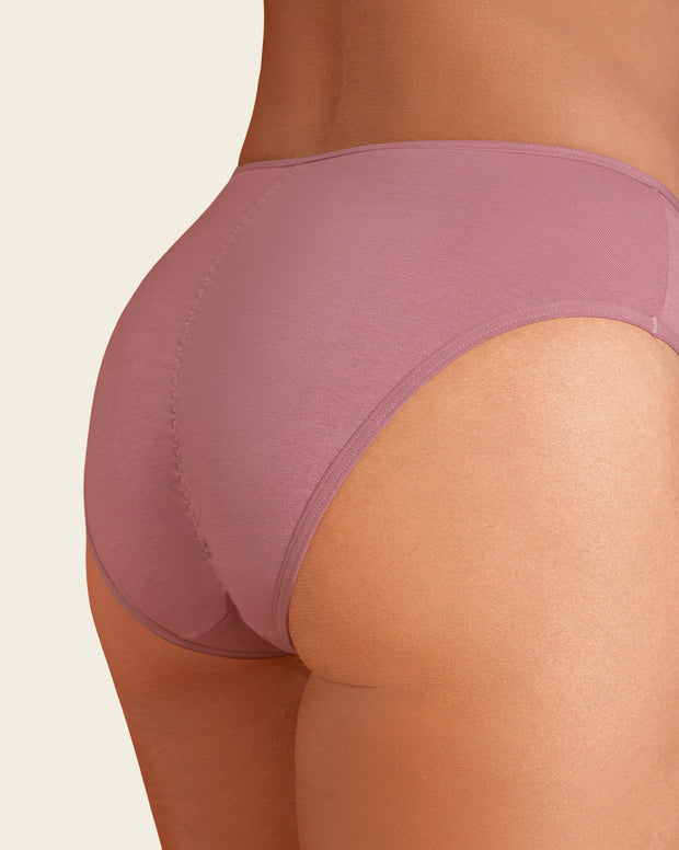 Paquete x 3 panties tipo bikini con buen cubrimiento