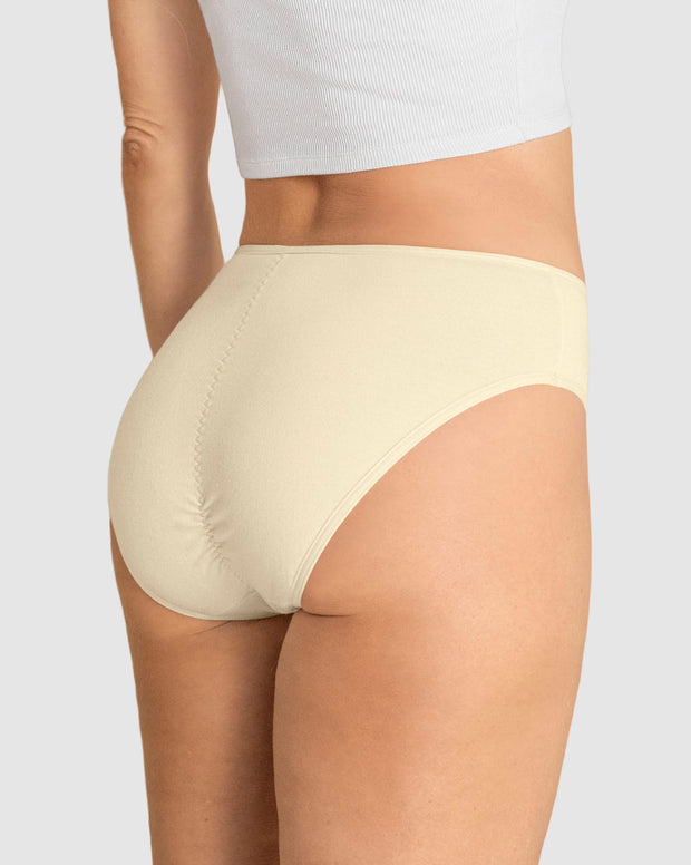 Paquete x 3 panties tipo bikini con buen cubrimiento