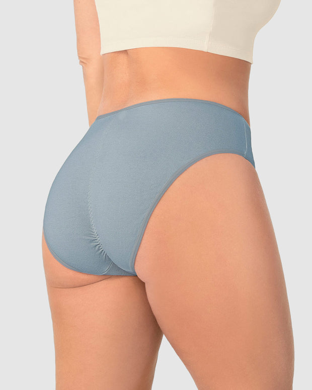 Paquete x 3 panties tipo bikini con buen cubrimiento