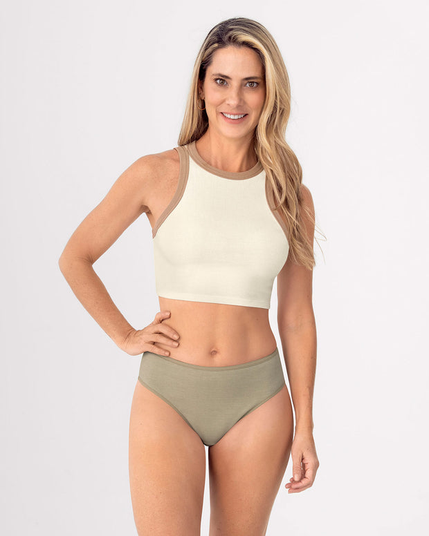 Paquete x 3 panties tipo bikini con buen cubrimiento