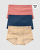 Paquete x 3 cómodos panties estilo bóxer con algodón#color_s28-azul-rosa-marfil-estampado