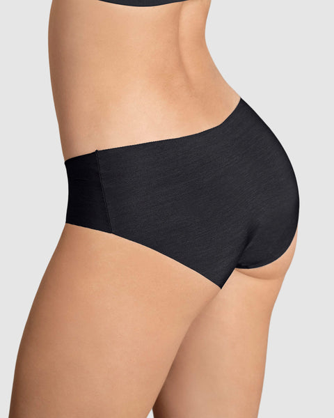Paquete x 4 panties hípster invisibles ultraplanos de pocas costuras#color_785-negro