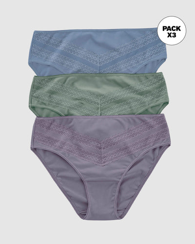 Paquete x 3 panties tipo bikini clásicos y confortables#color_s29-lila-empolvado-verde-azul-empolvado