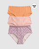 Paquete x 3 Panty Clásico de Máxima Comodidad y Frescura#color_s31-estampado-rosado-claro-naranja