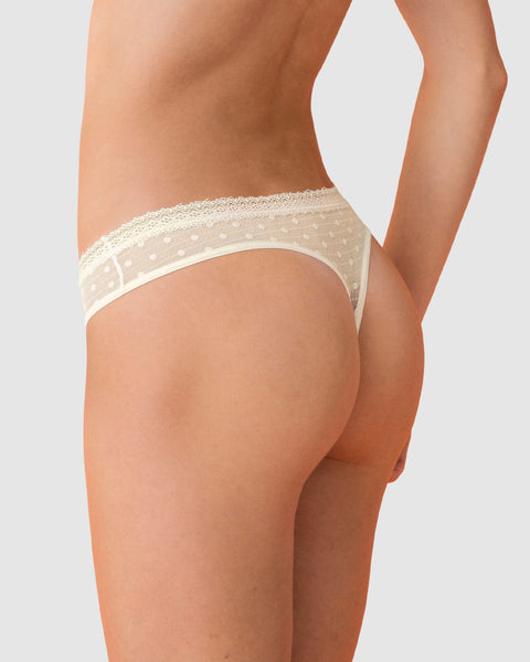 Paquete x 4 panties tipo tanga brasilera en encaje#color_253-marfil