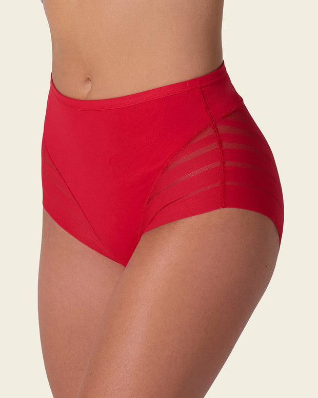 Paquete x 2 Panty faja clásico con control moderado de abdomen y bandas en tul