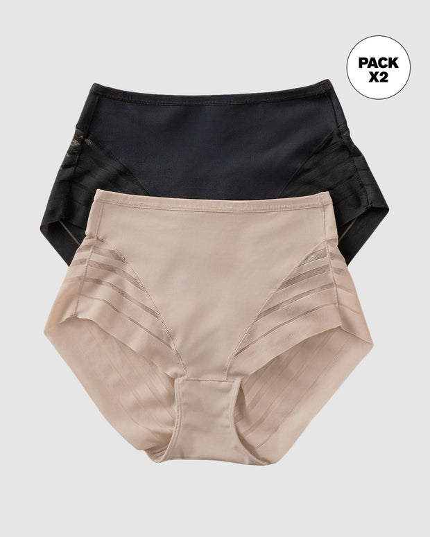 Panty faja clásico paquete x 2 control moderado de abdomen