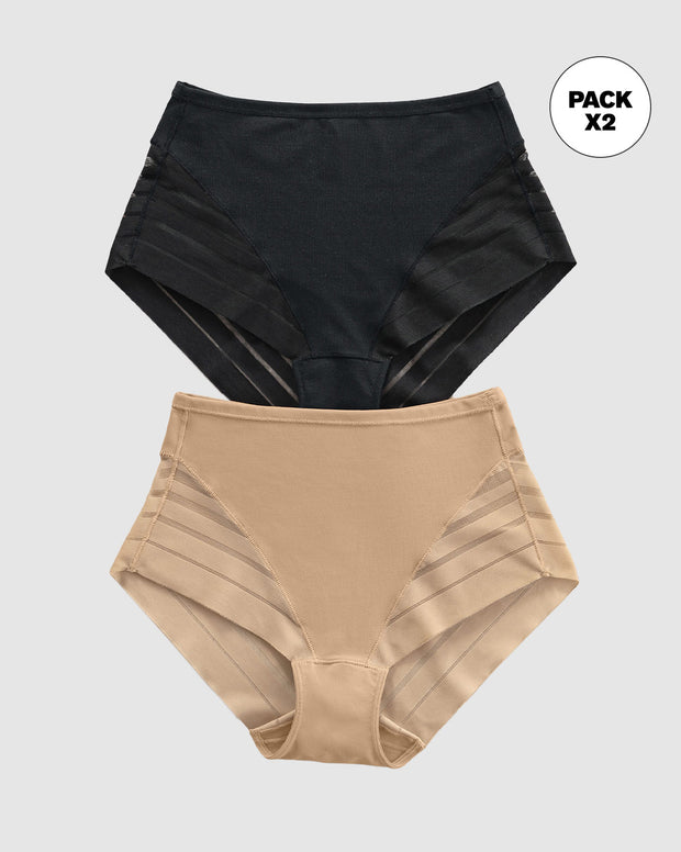 Panty faja clásico paquete x 2 control moderado de abdomen