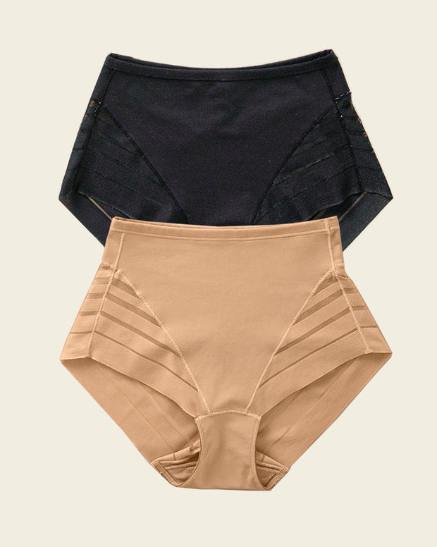 Paquete x 2 panty faja clásicos control moderado de abdomen