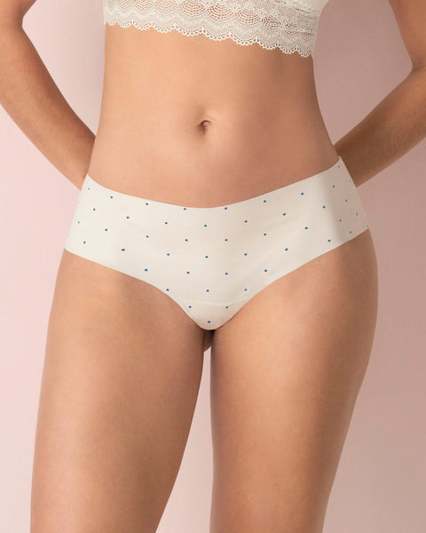 Paquete x 2 panties cacheteros descaderados con encaje#color_s48-azul-oscuro-estampado-puntos