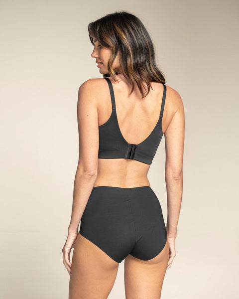 Paquete x 2 panty clásicos efecto invisible control fuerte en abdomen#color_700-negro