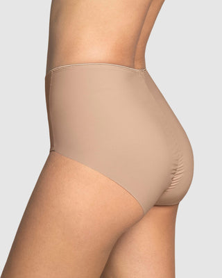 Paquete x 2 panty clásicos efecto invisible control fuerte en abdomen#color_802-cafe-claro
