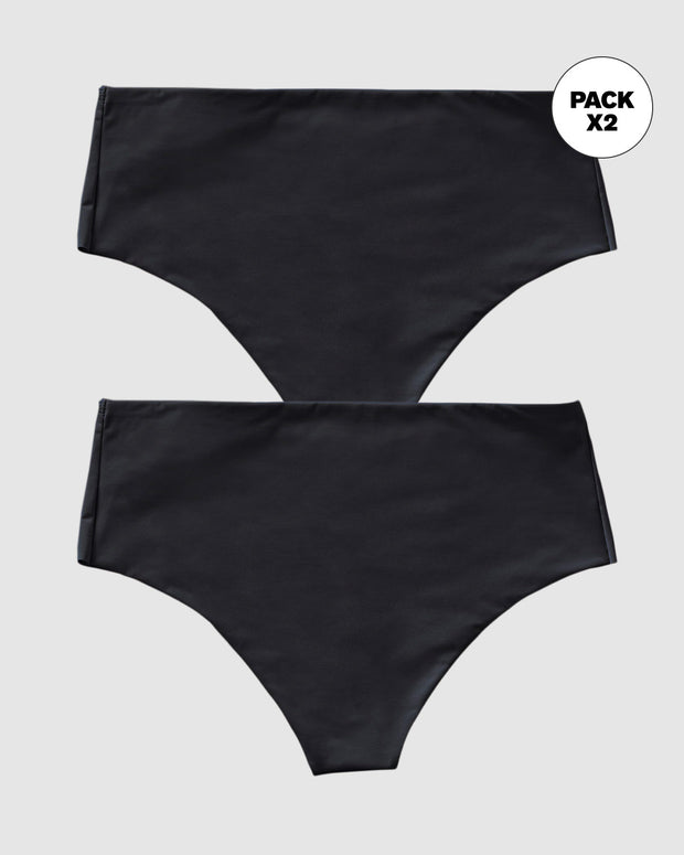 Paquete x 2 panty faja brasilera de control fuerte tiro alto
