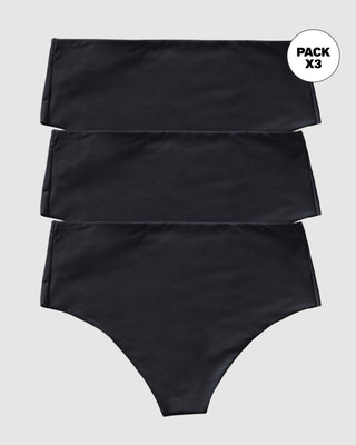 Paquete x 3 Panty faja brasileras de control fuerte tiro alto#color_700-negro