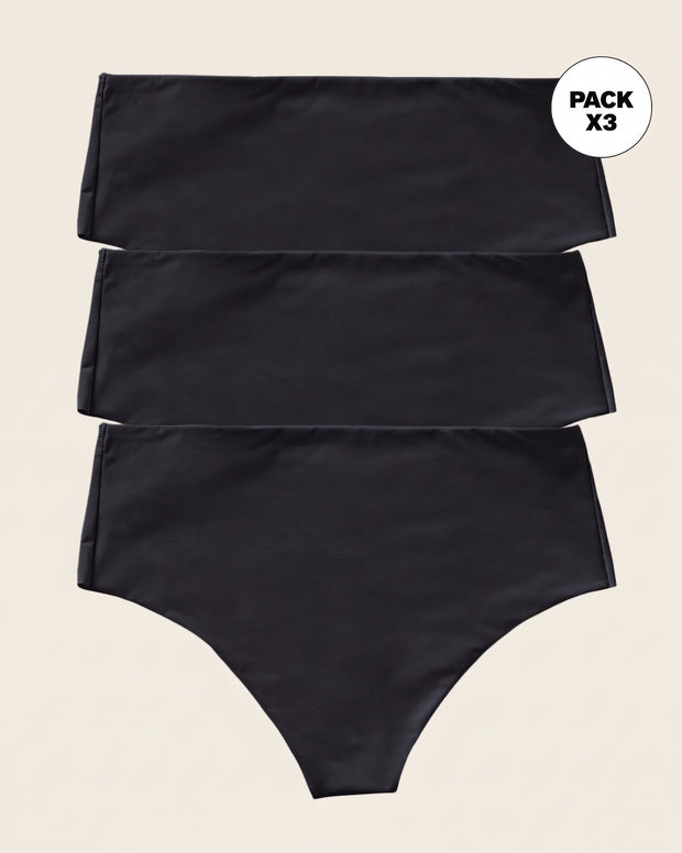Paquete x 3 Panty faja brasileras de control fuerte tiro alto