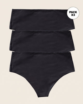 Paquete x 3 Panty faja brasileras de control fuerte tiro alto#color_700-negro