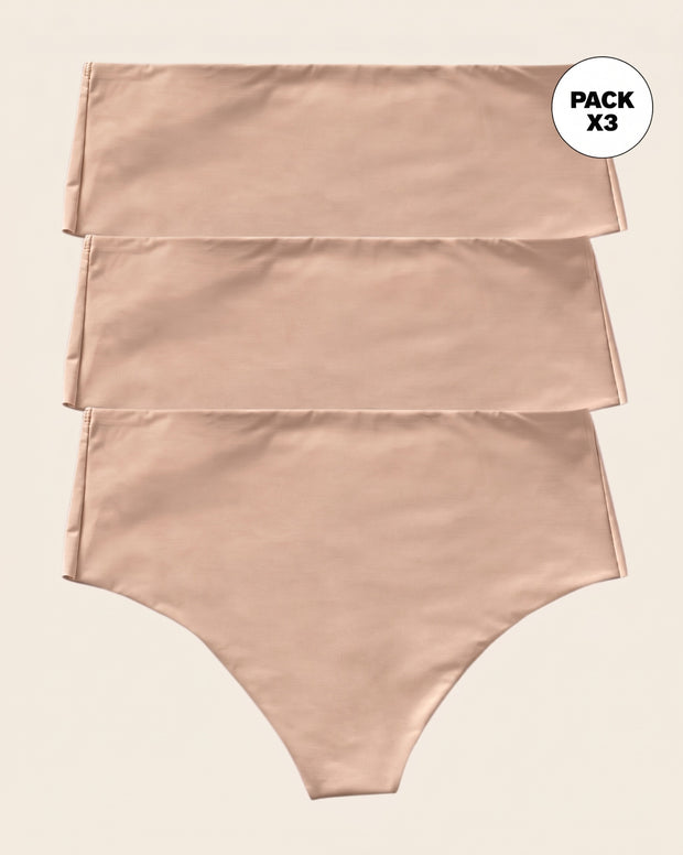 Paquete x 3 Panty faja brasileras de control fuerte tiro alto