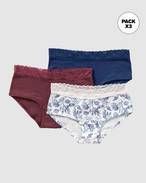 Paquete x3 panties estilo hípster total comodidad#color_s13-estampado-azul-vino-azul