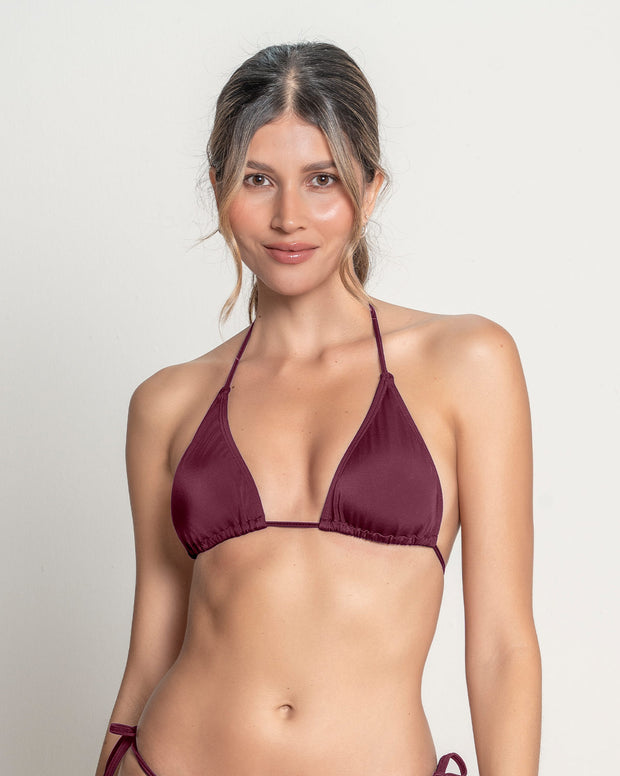 Vestido de baño bronceado perfecto bikini con top y panty anudables