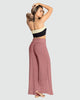 Pantalón playero tipo gaza anudable en el frente en algodón orgánico y rayón#color_221-palo-rosa