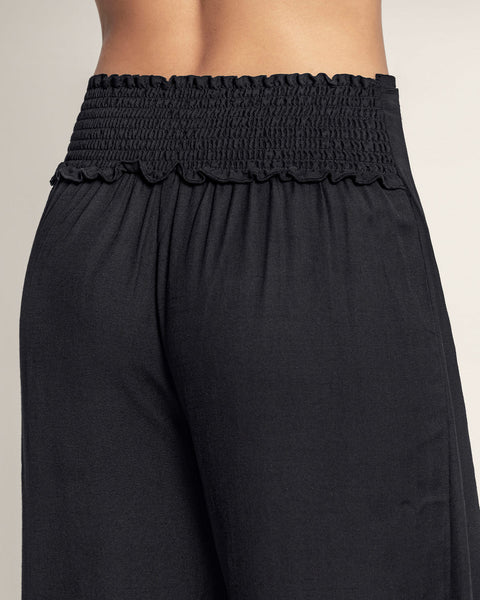 pantalon-playero-tipo-gaza-anudable-en-el-frente-en-algodon-organico-y-rayon#color_700-negro