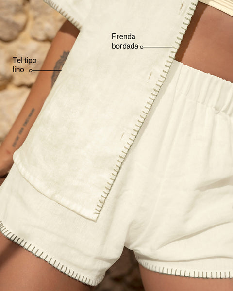 Short playero en material tipo lino#color_898-marfil