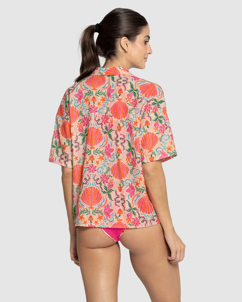 Camiseta estampada silueta amplia#color_315-estampado-conchas