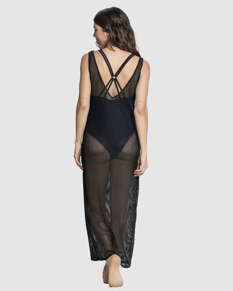 Vestido playero en malla#color_700-negro