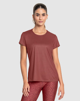 Camiseta deportiva de secado rápido y silueta semiajustada#color_194-vino-tinto
