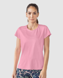 Camiseta deportiva de secado rápido y silueta semiajustada#color_304-rosado