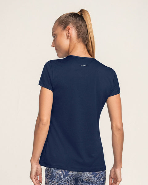 Camiseta deportiva de secado rápido y silueta semiajustada#color_509-azul-oscuro