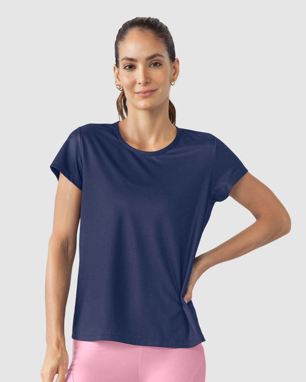 Camiseta deportiva de secado rápido y silueta semiajustada#color_515-azul