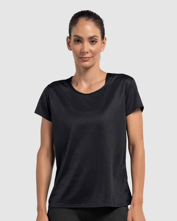 Camiseta deportiva de secado rápido y silueta semiajustada