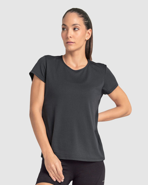 Camiseta deportiva de secado rápido y silueta semiajustada#color_795-gris-oscuro