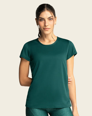 Camiseta deportiva de secado rápido y silueta semiajustada#color_a41-verde-medio