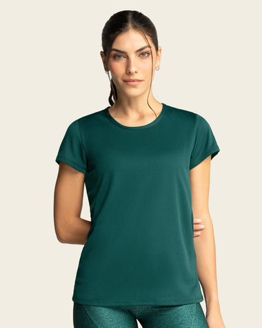 Camiseta deportiva de secado rápido y silueta semiajustada#color_a41-verde-medio