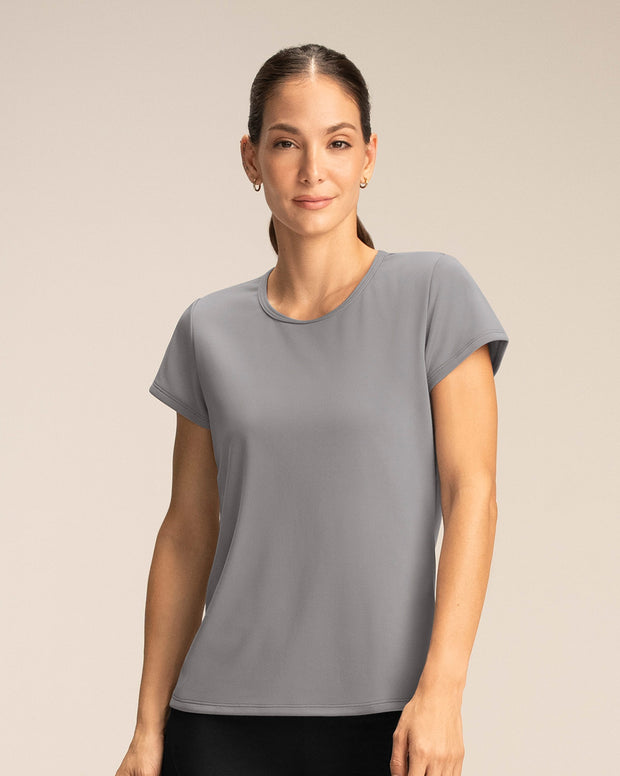 Camiseta deportiva de secado rápido y silueta semiajustada