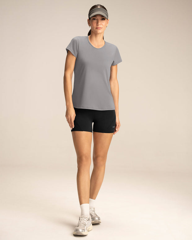 Camiseta deportiva de secado rápido y silueta semiajustada