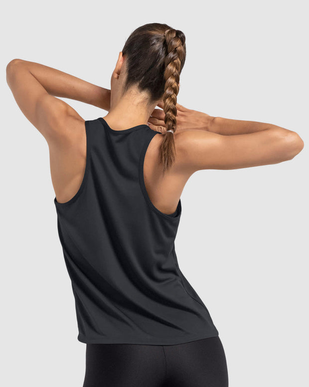 Camiseta deportiva de secado rápido y silueta semiajustada para mujer