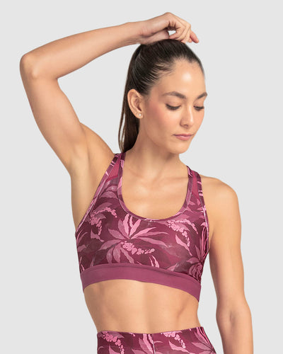 Top deportivo con espalda atlética en material de secado rápido#color_394-estampado-flores
