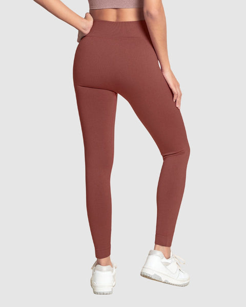 Legging básico sin costuras tecnología SkinFuse#color_194-vino-tinto