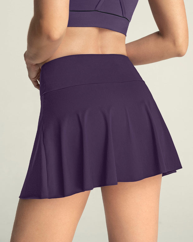 Falda deportiva con short interno con bolsillo