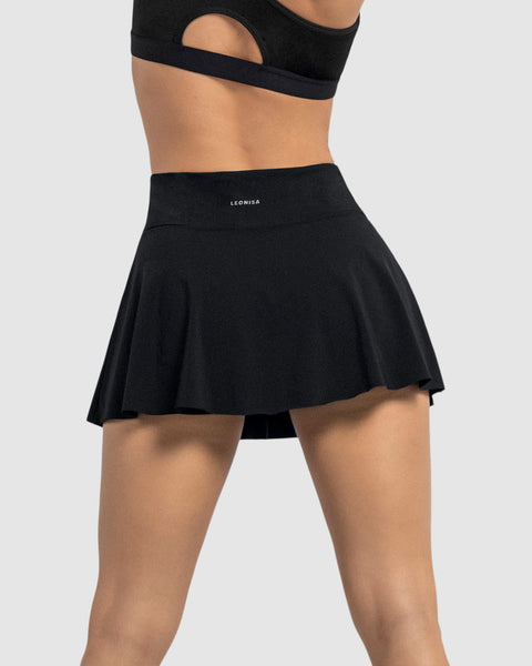 Falda deportiva con short interno con bolsillo#color_700-negro